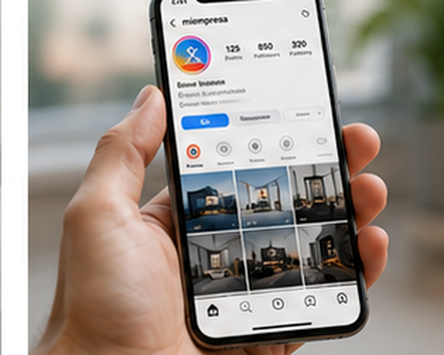 Perfil social visto desde un dispositivo móvil